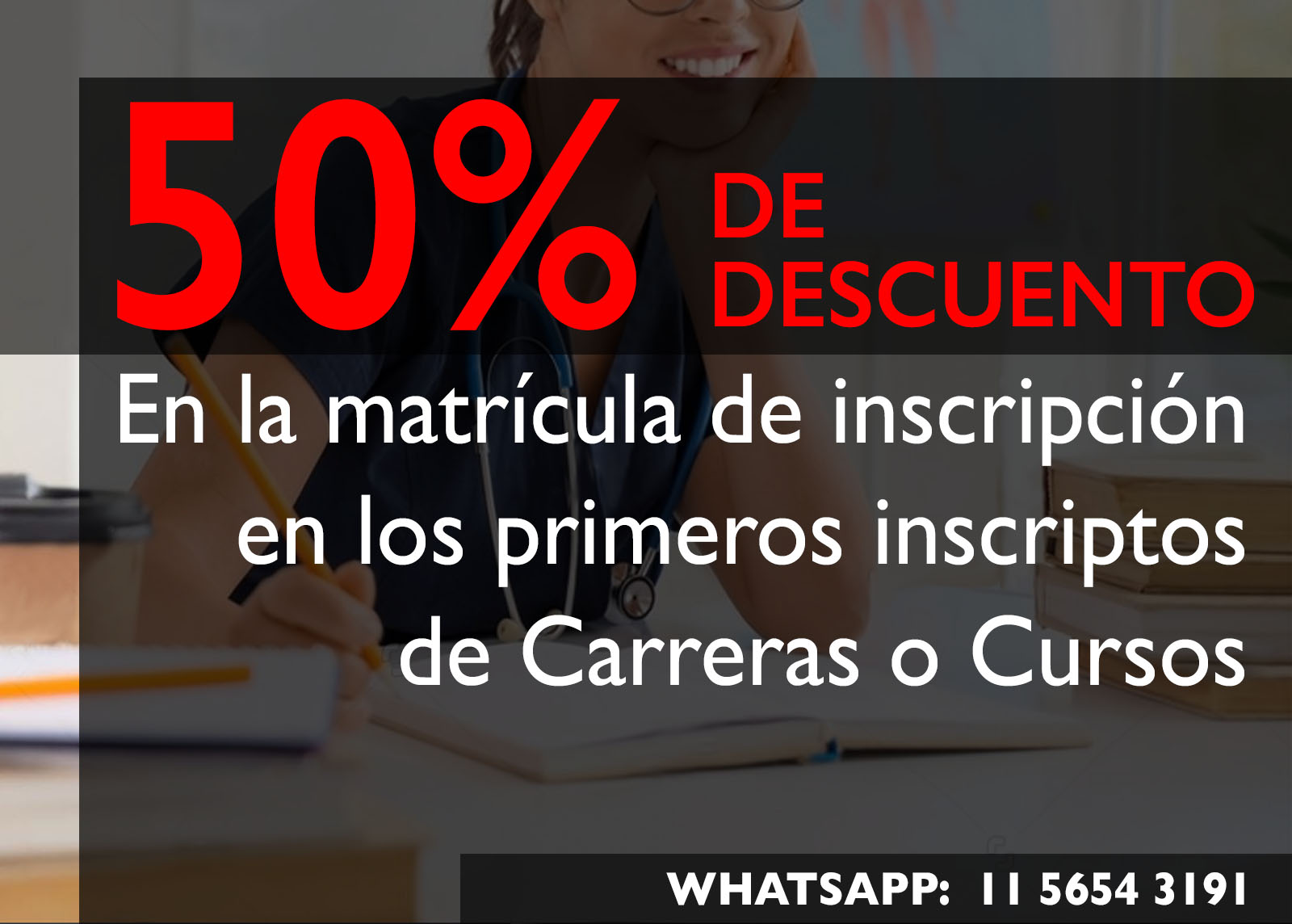 50% DE DESCUENTO